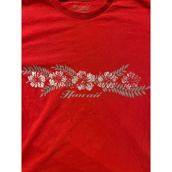 Nike Vntg Hawaii Tee Shirt Mens Red Hawaii Tee‎ Size M - Picture 2 of 6